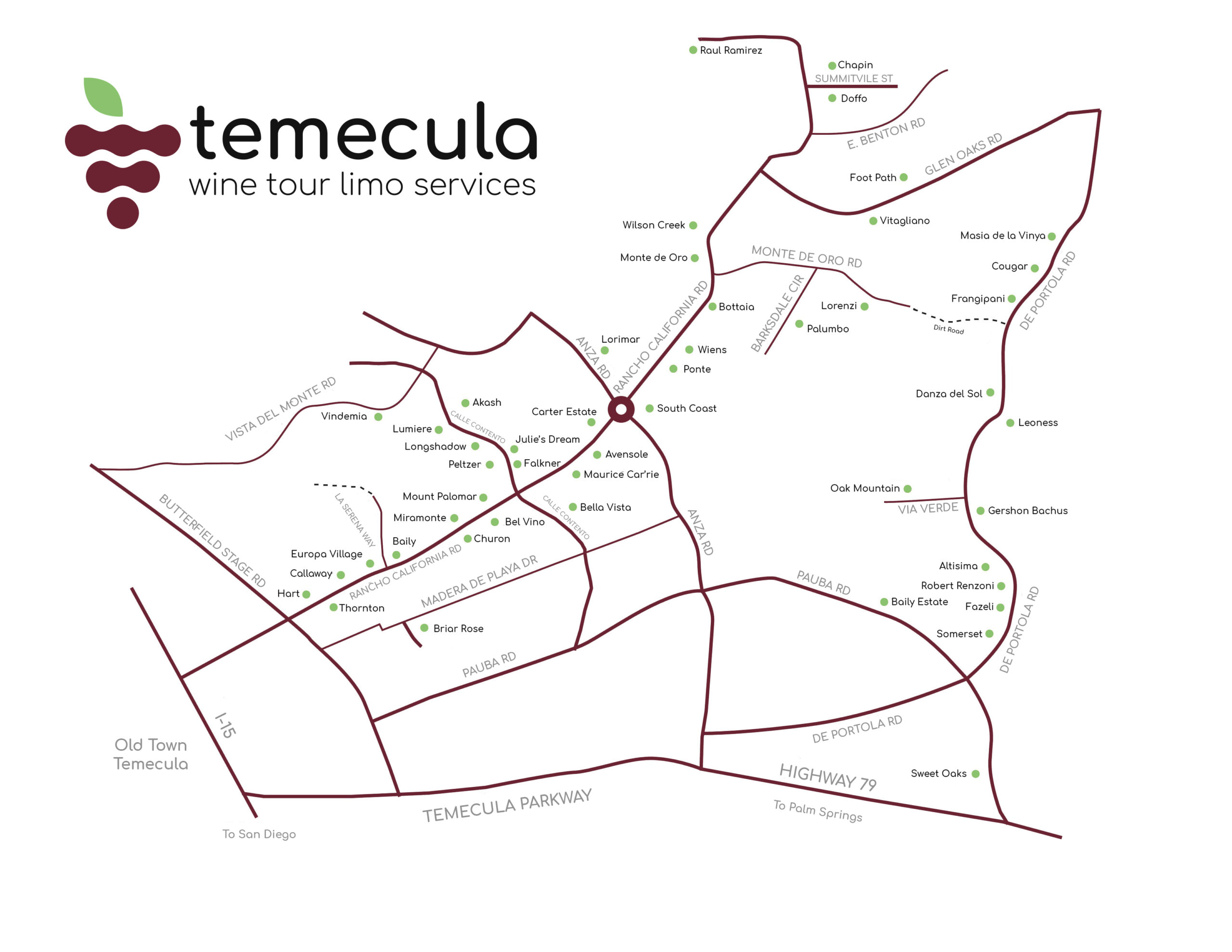 Temecula Wineries Map